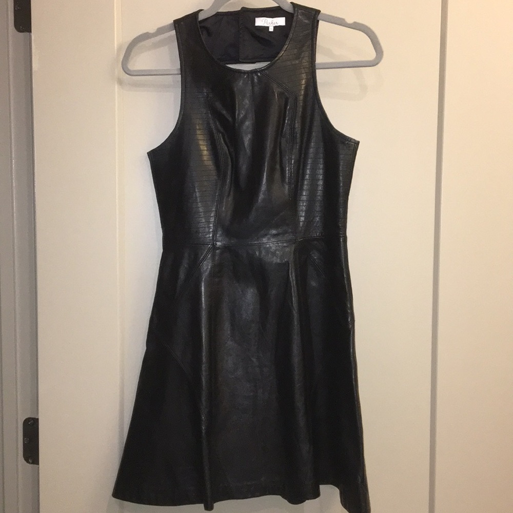 Black leather Parker dress